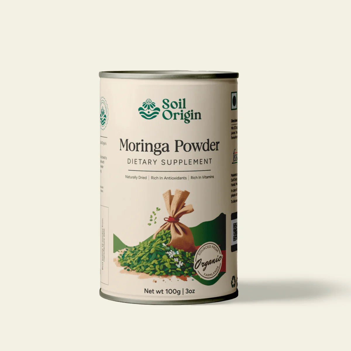Moringa Powder | Superfood | Vitamin & Mineral-Rich | 100g