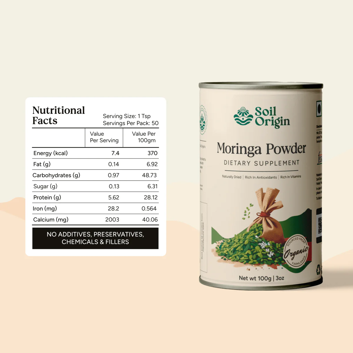 Moringa Powder | Superfood | Vitamin & Mineral-Rich | 100g - Image 5