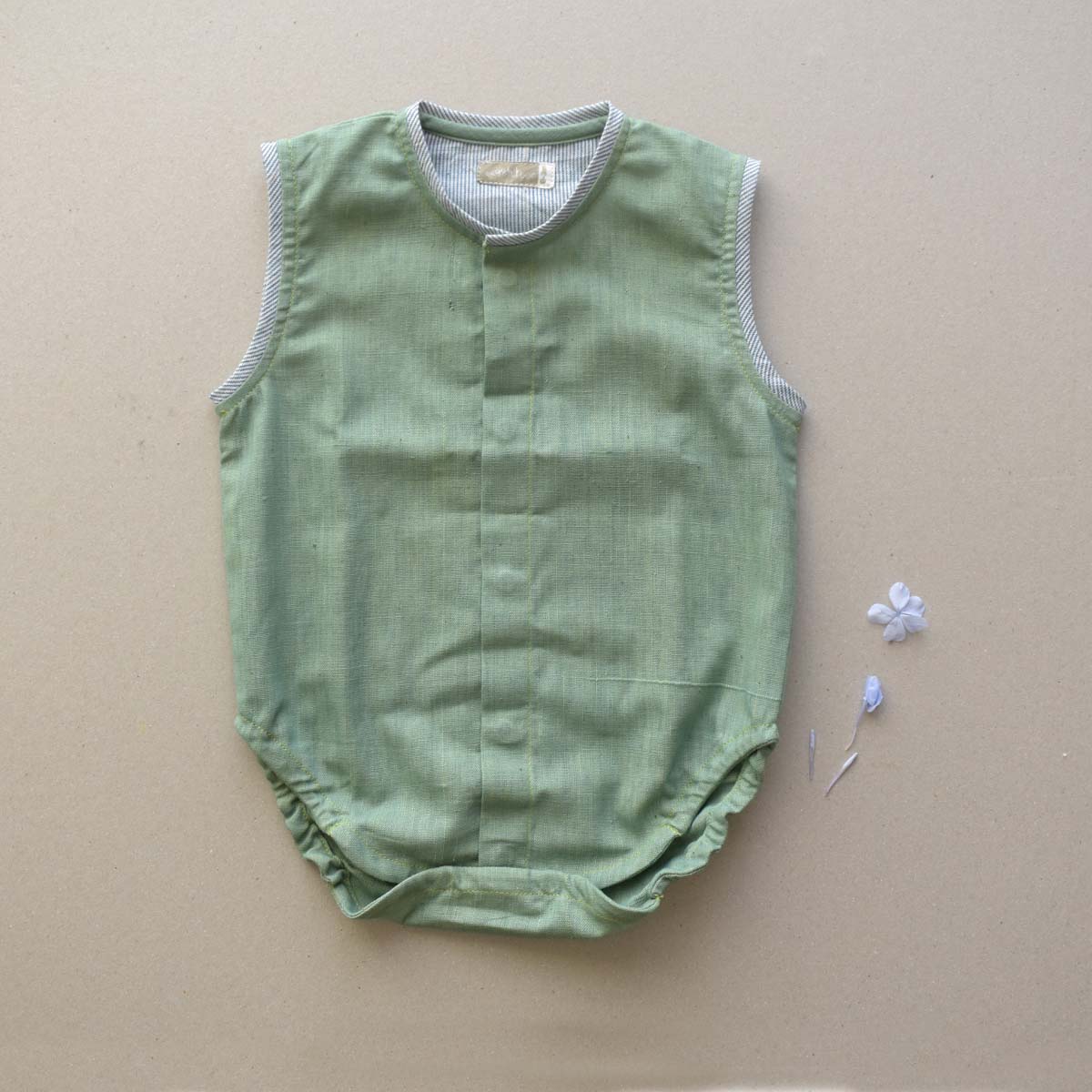 Moss Green Baby Onesie