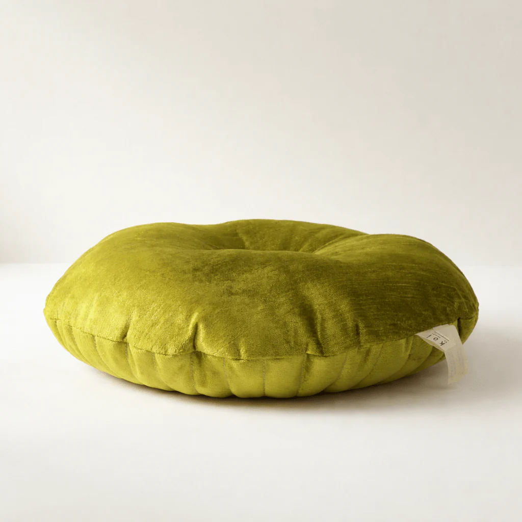Moss Velvet Throw Pillow Soft Decorative Cushion - Image 3