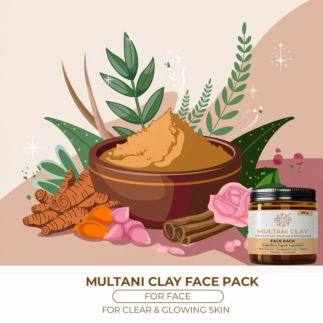Multani Clay – Turmeric and Rosebuds & Sandalwood - Image 4