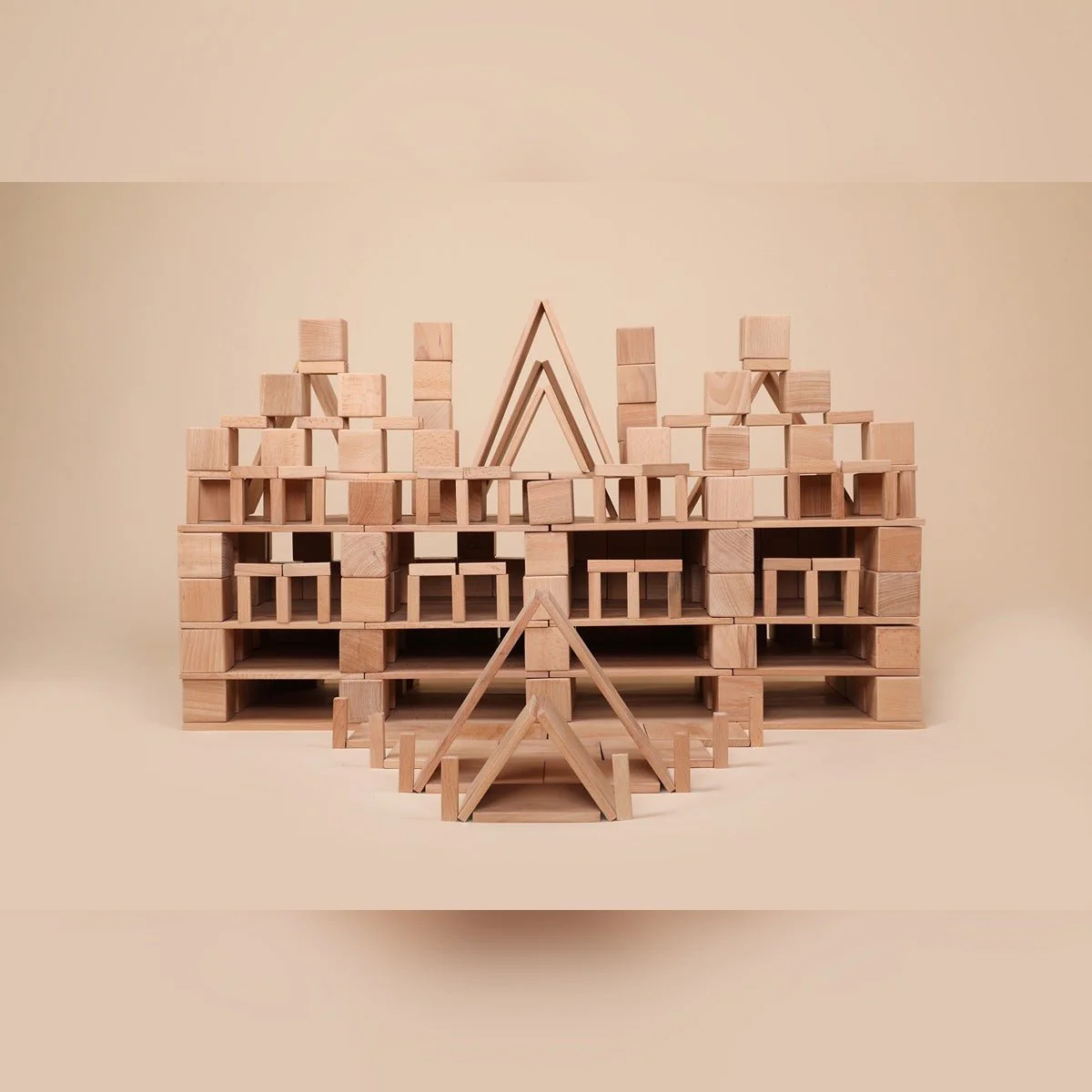 Natural Wooden Blocks – Challenger Pack (350 Wooden Elements) - Image 2