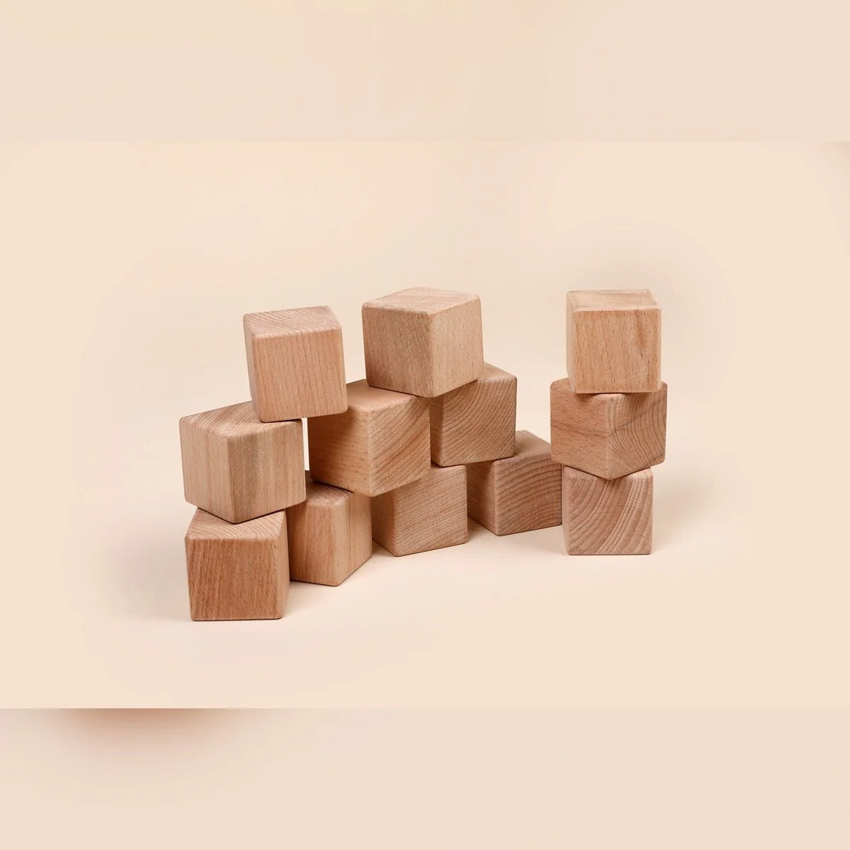 Natural Wooden Blocks for Toddlers – Set of 12 | Set of 24 - Image 2