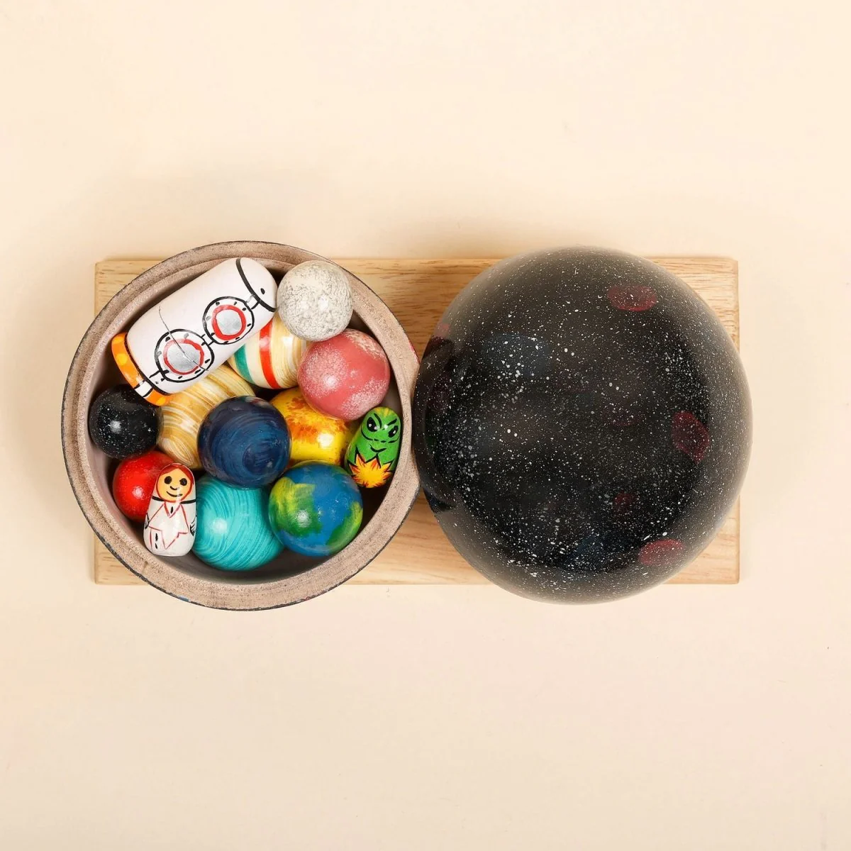 Multicolor Wooden Solar System – Space Learning Toy - Image 2