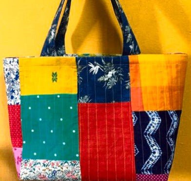 Multicolour Patchwork Tote - Image 2