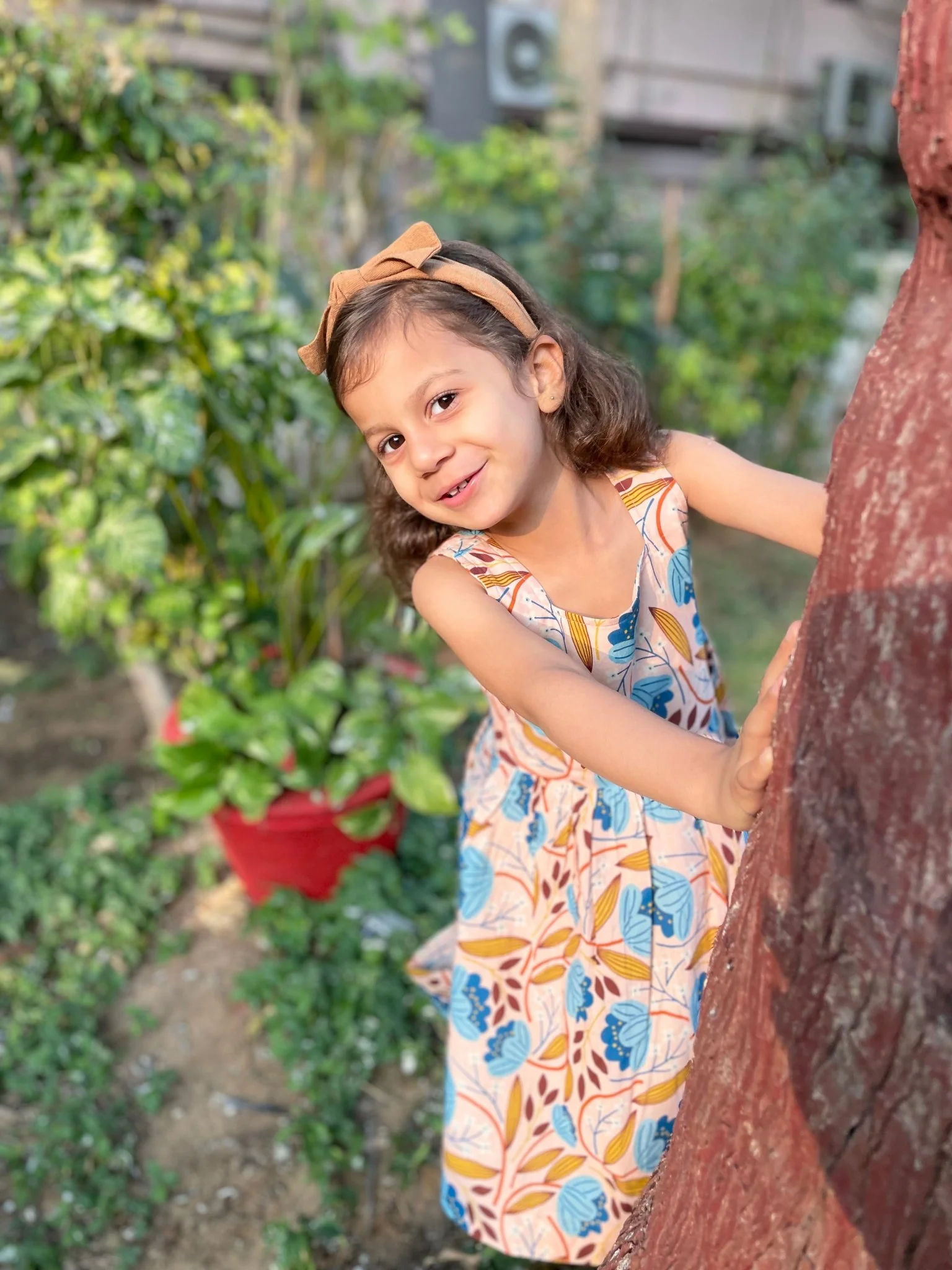 Muniah Dress I Pink Floral Print Cotton Dress