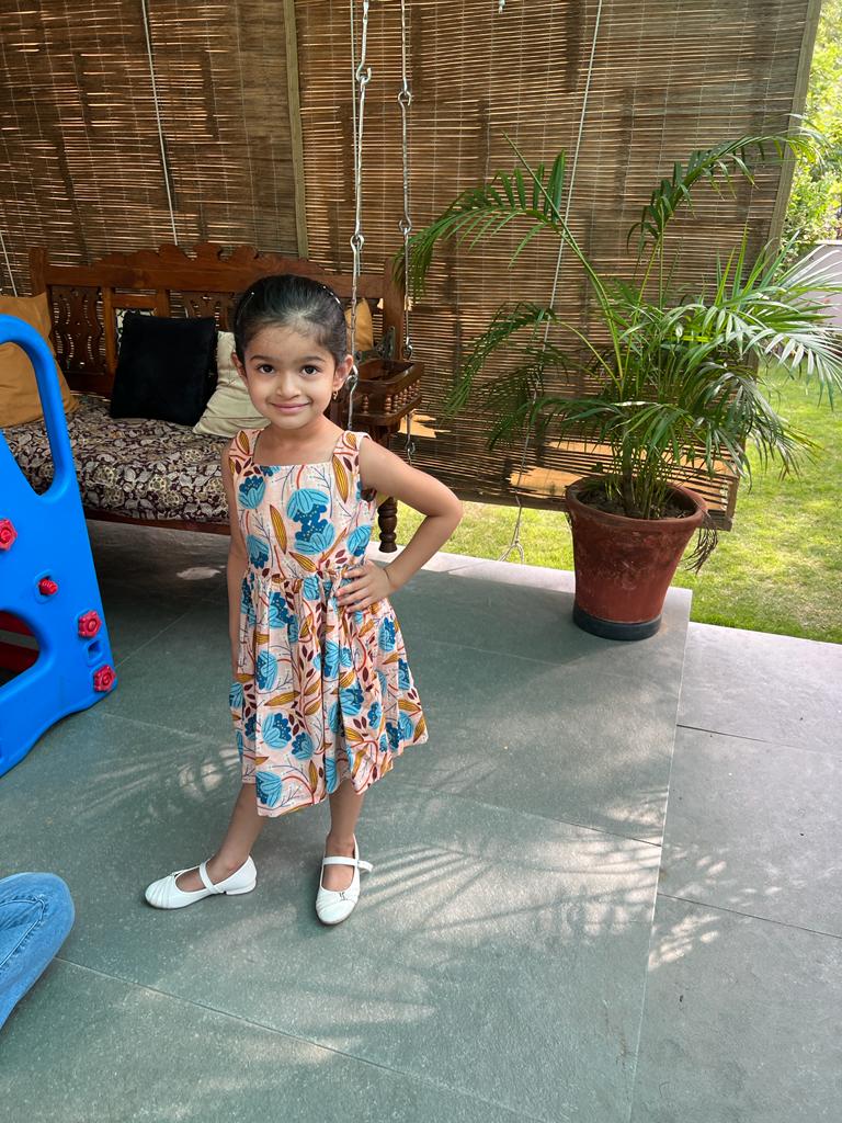 Muniah Dress I Pink Floral Print Cotton Dress - Image 4