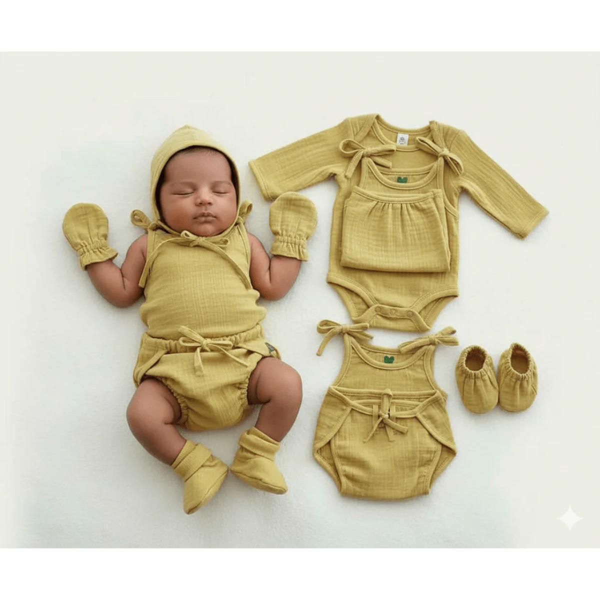 Muslin Baby Wear Set of 6 – Soft & Comfortable Infant Clothing - Image 2