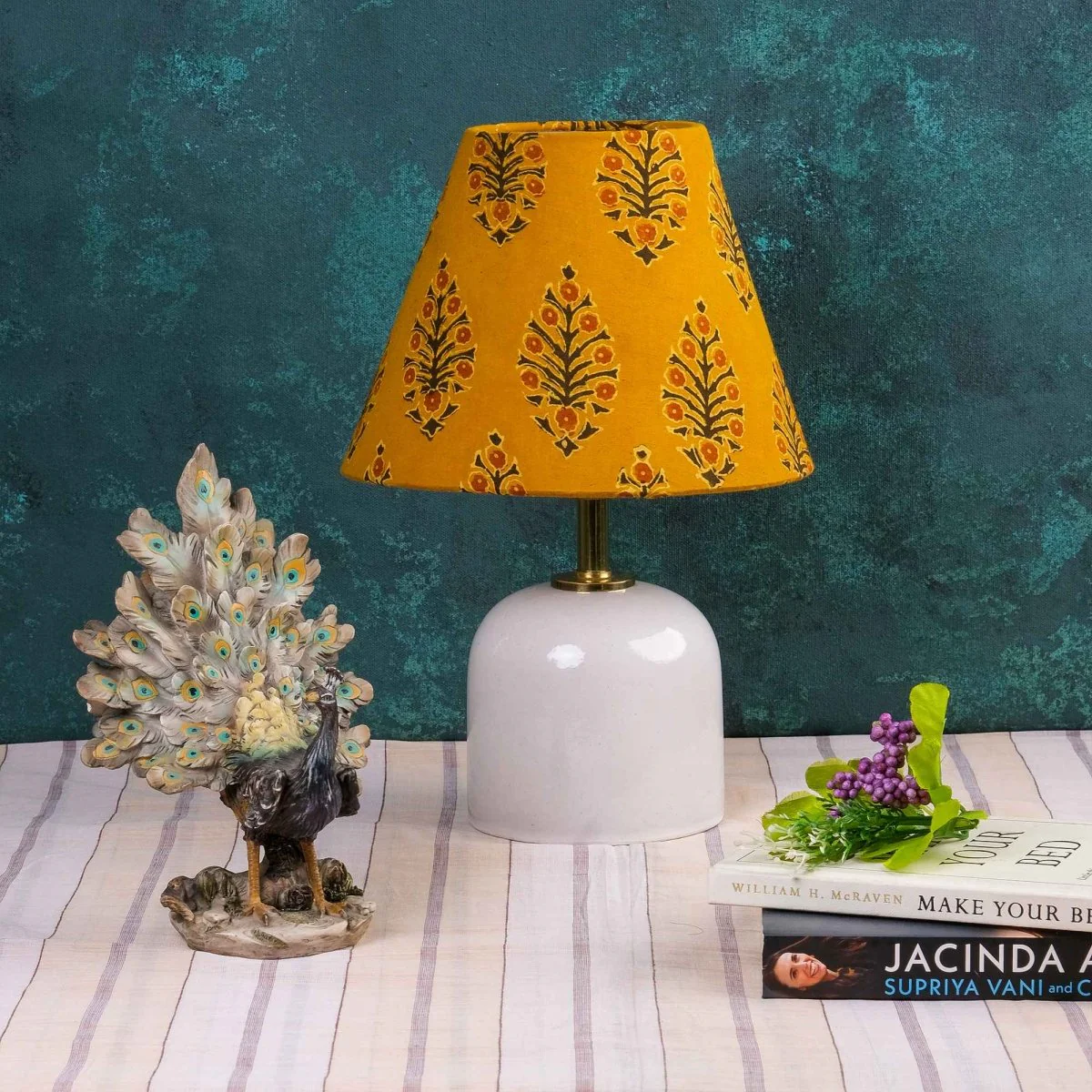 Mustard Kalamkari Cone Shade - Image 3