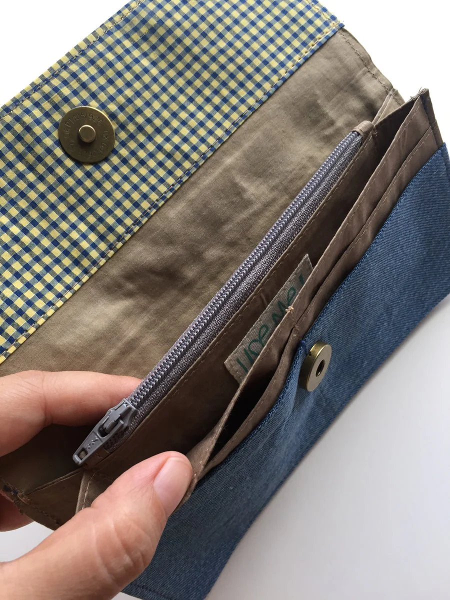 Mystique Magic Sashiko Denim Wallet - Image 2