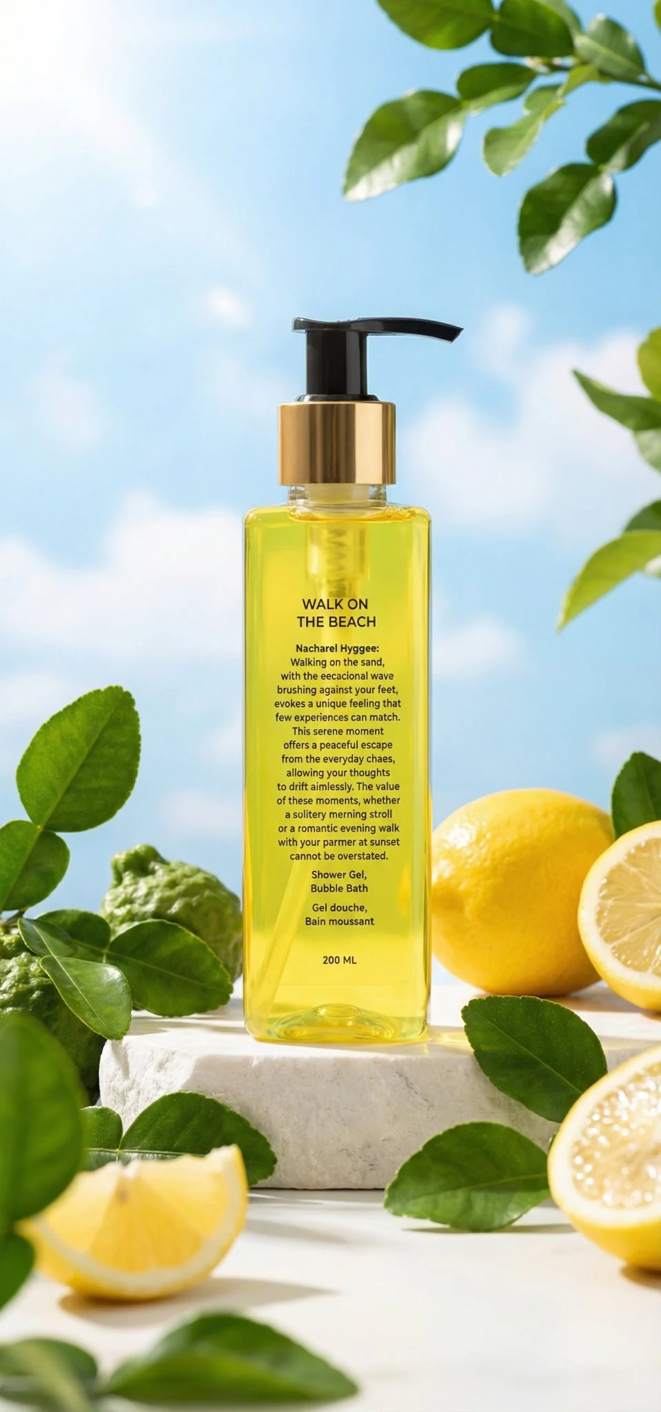 Walk On The Beach Shower Gel Refreshing Ocean Body Wash- 200ml