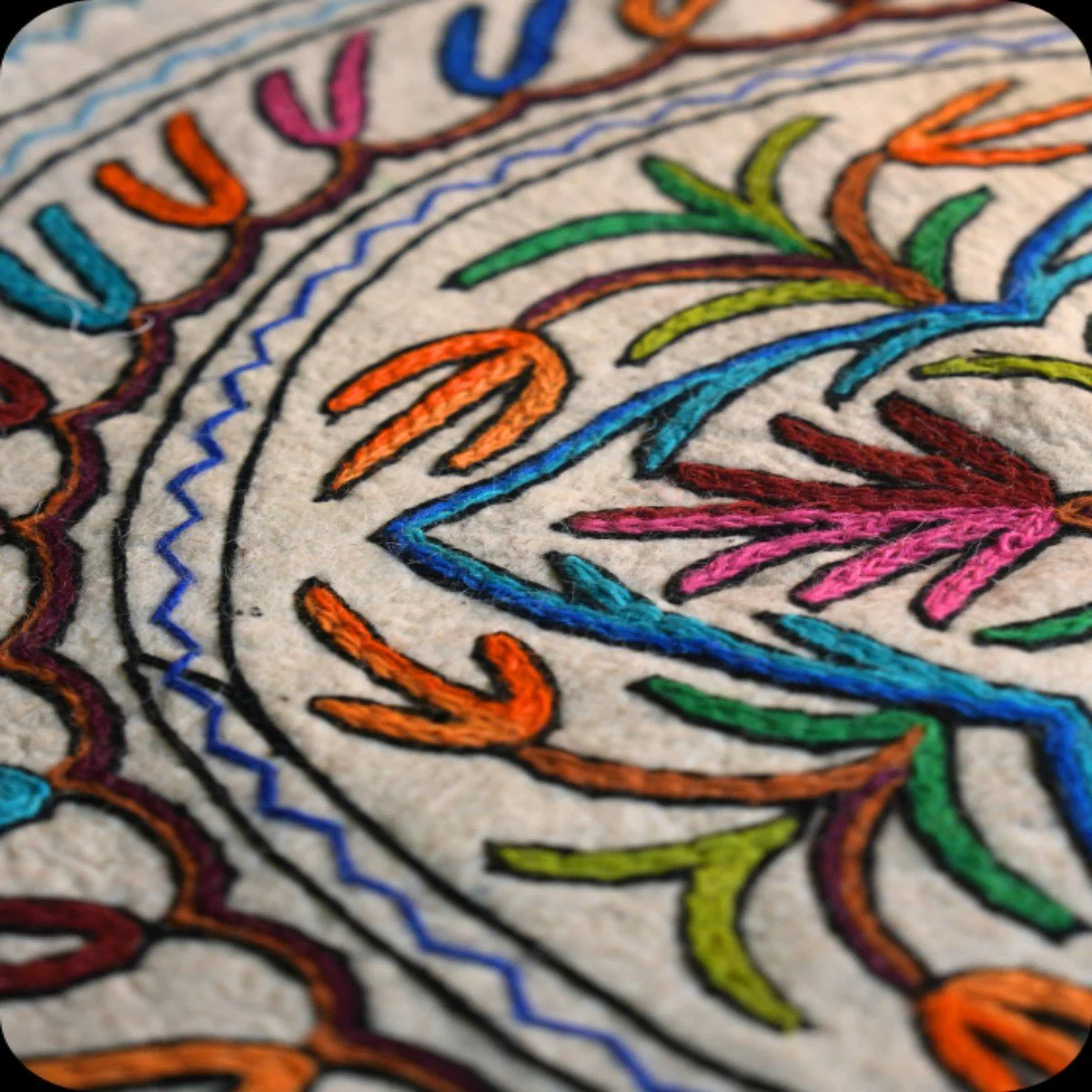 Namda Round Rug | 3 inch - Image 10