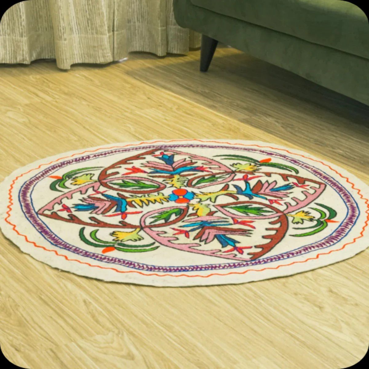 Namda Round Rug | 3 inch - Image 2