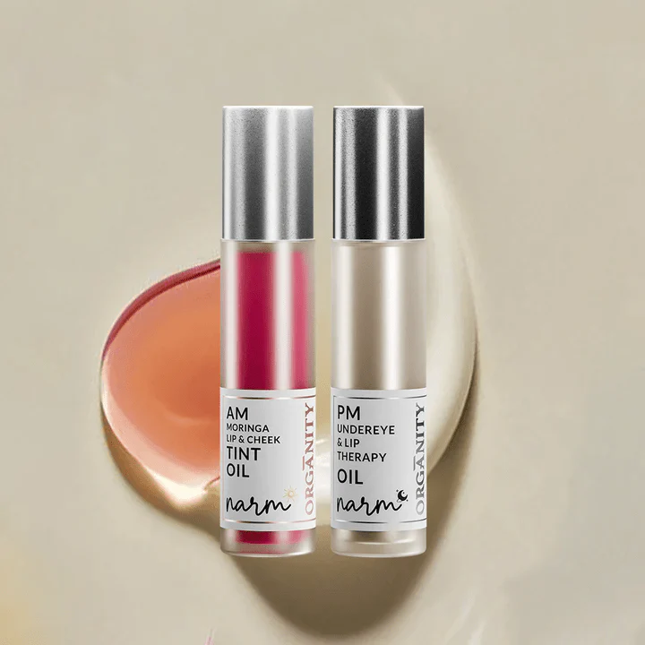 Narm Dusk & Dawn Lip Elixir – AM Tint & PM Lip Therapy Duo