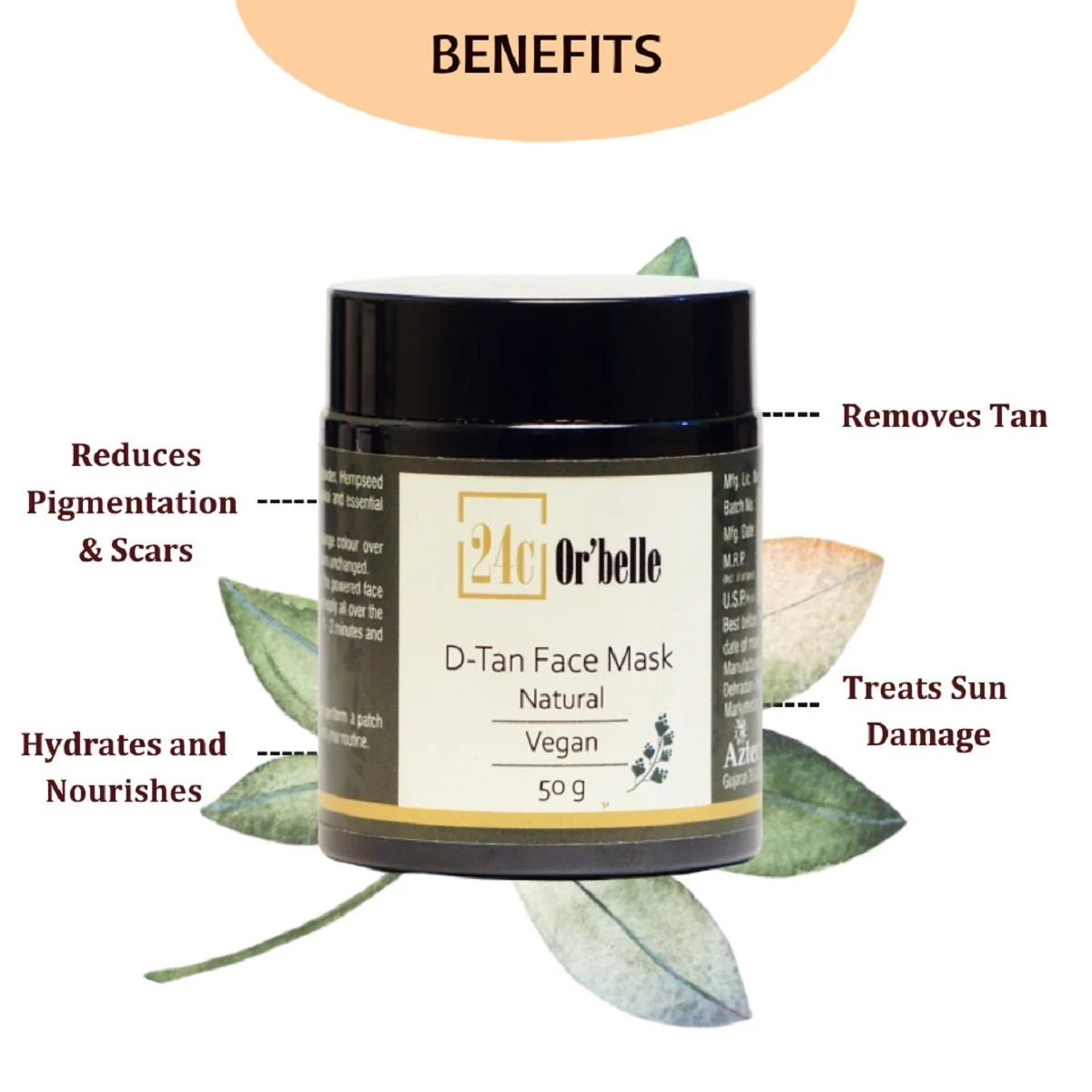 Natural D Tan Face Mask - 50 g - Image 4