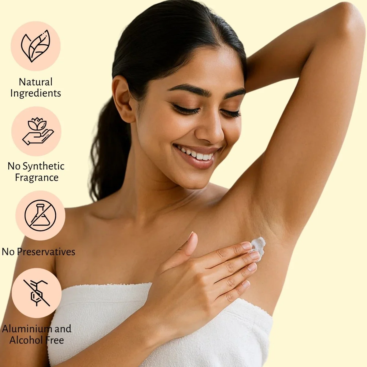 Natural Deodorant Cream | Citrus Zest | With Jojoba & Almond Oil - Image 3
