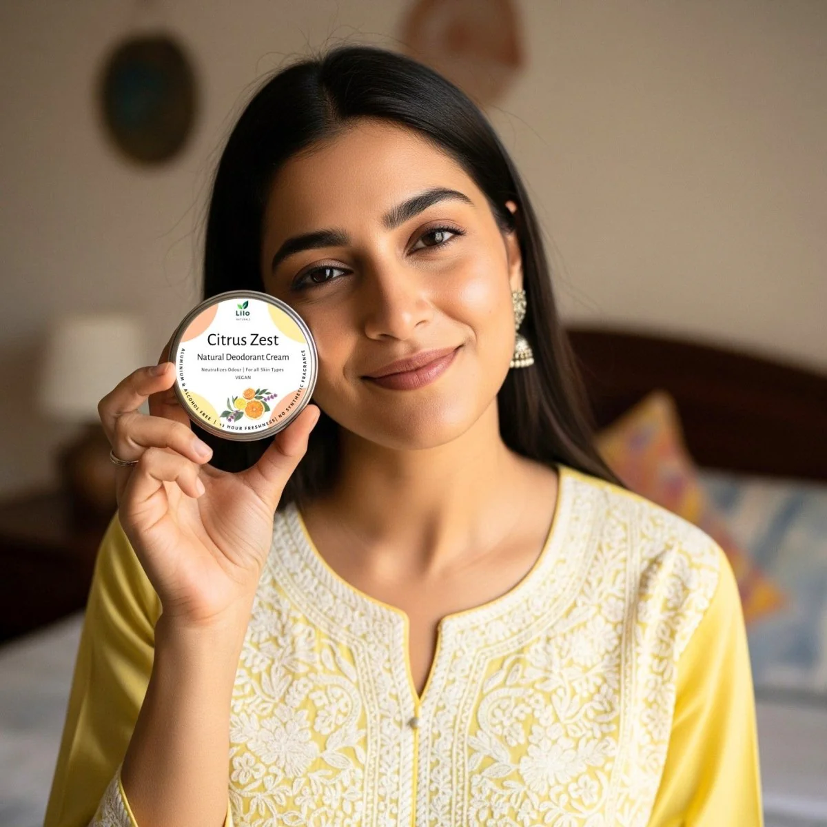 Natural Deodorant Cream | Citrus Zest | With Jojoba & Almond Oil - Image 6