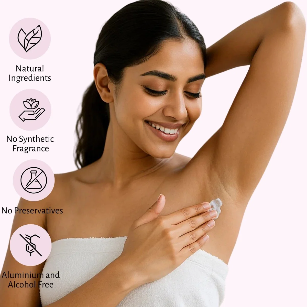 Natural Deodorant Cream | Floral Bloom | With Jojoba & Almond Oil - Image 3