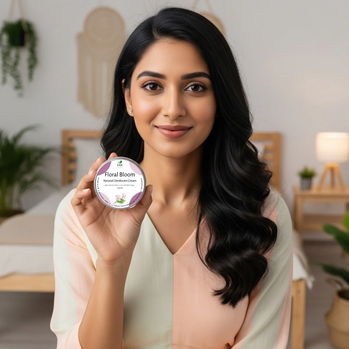 Natural Deodorant Cream | Floral Bloom | With Jojoba & Almond Oil - Image 6