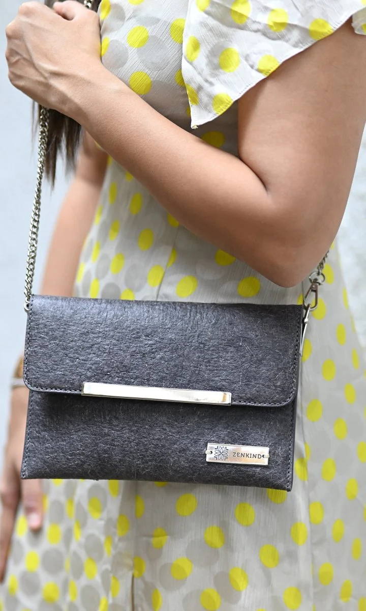 Natural Envelope Sling | Made with coconut leather - Image 2