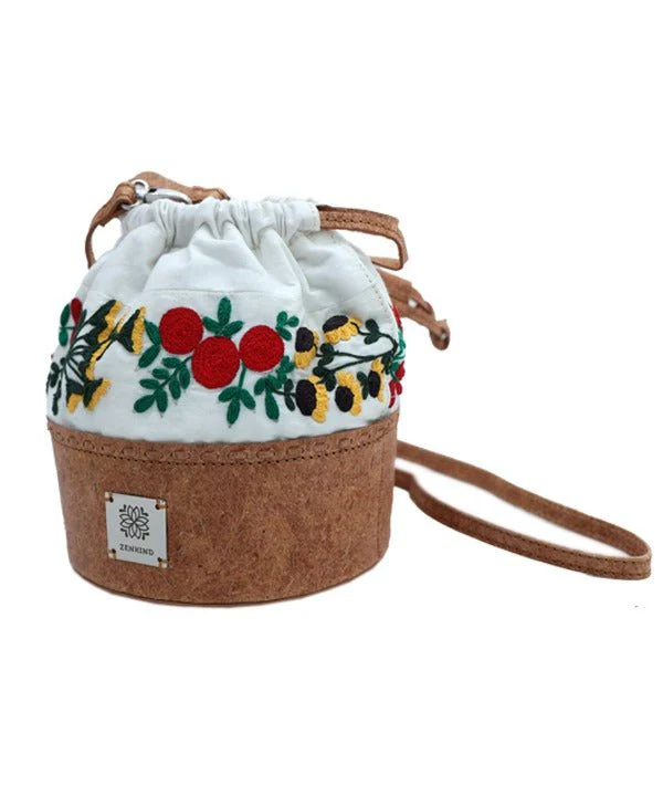 Natural Coconut Leather Jhola Bag - Image 3