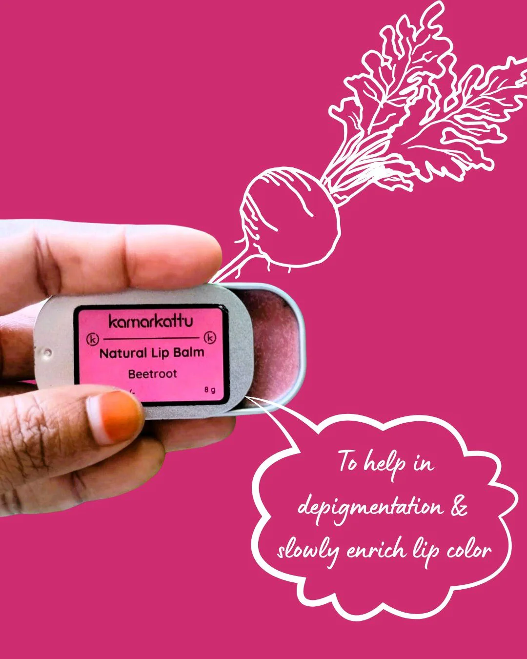 Natural Lip Balm : 10g - Image 5