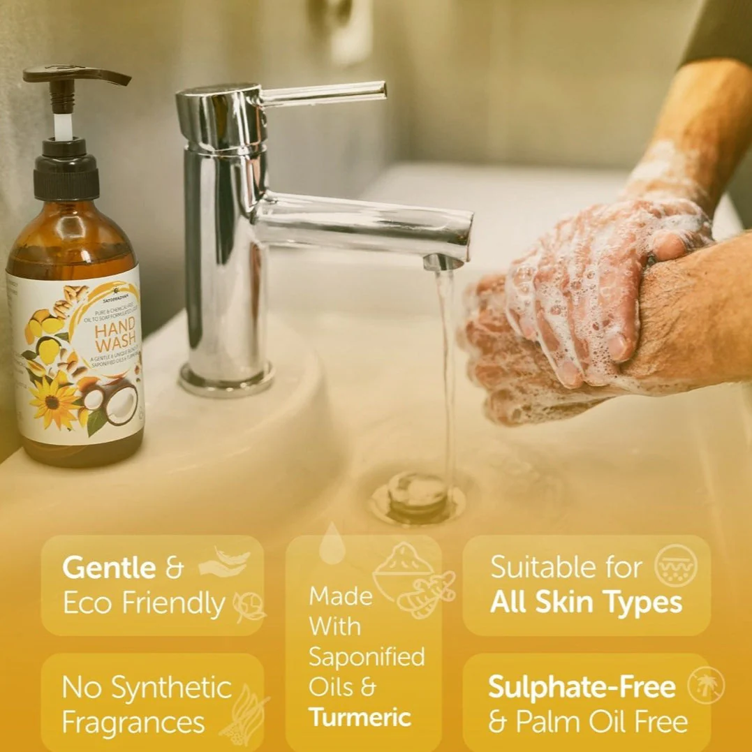 Natural Liquid Handwash 200ml | Saponified Oils & Turmeric - Image 2