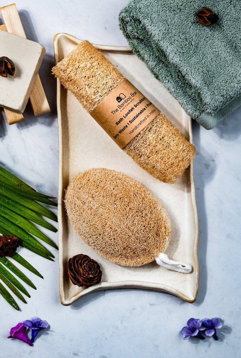 Natural Loofah | Straight & Round Eco Friendly Loofah | Bottle Gourd Exfoliating Loofa Sun Dried - Image 3