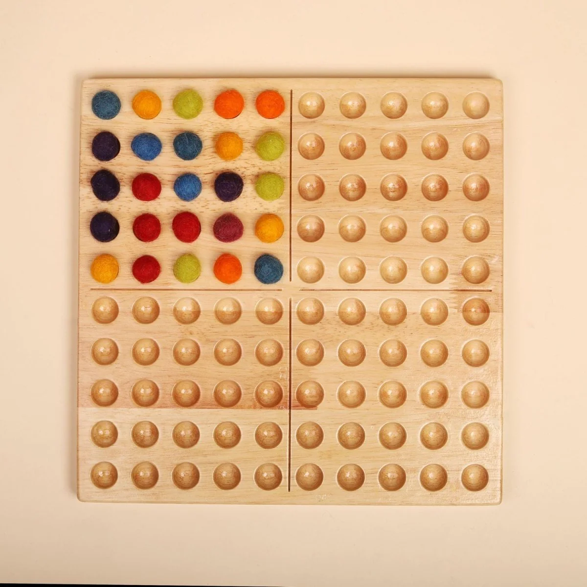 Natural Montessori Hundred Board – Math Learning Toy