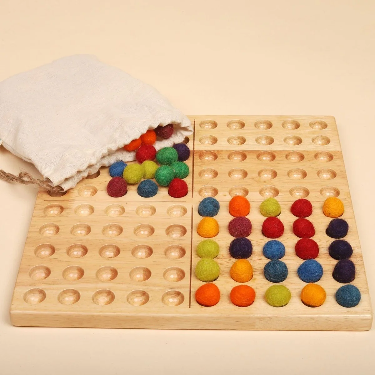 Natural Montessori Hundred Board – Math Learning Toy - Image 6