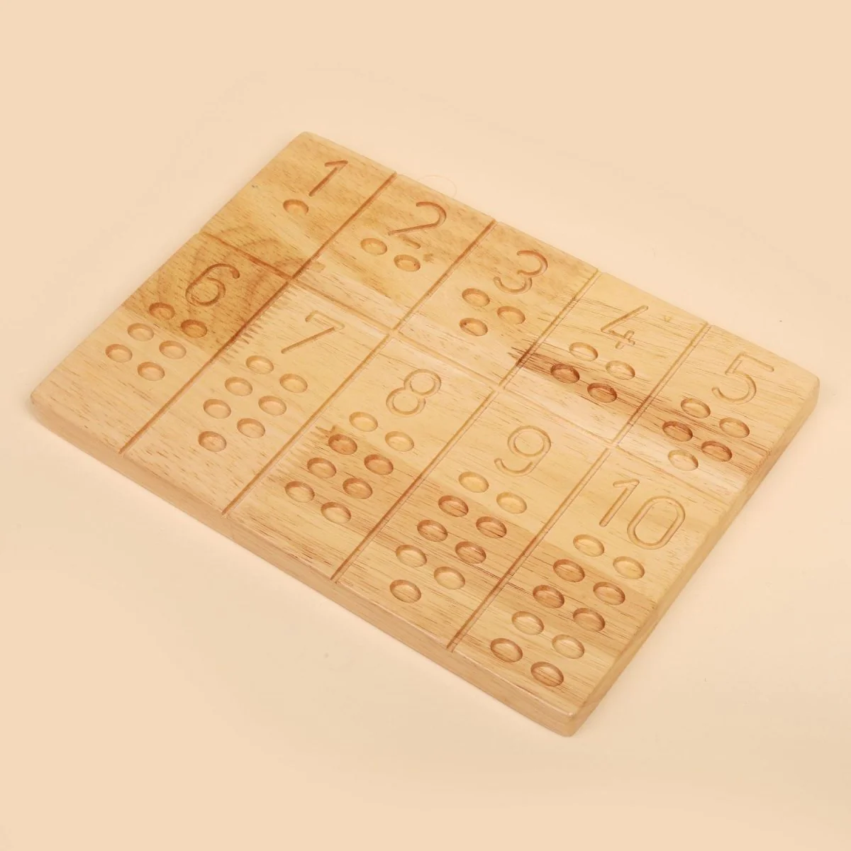 Natural Reversible Number Board – Montessori Toy - Image 3