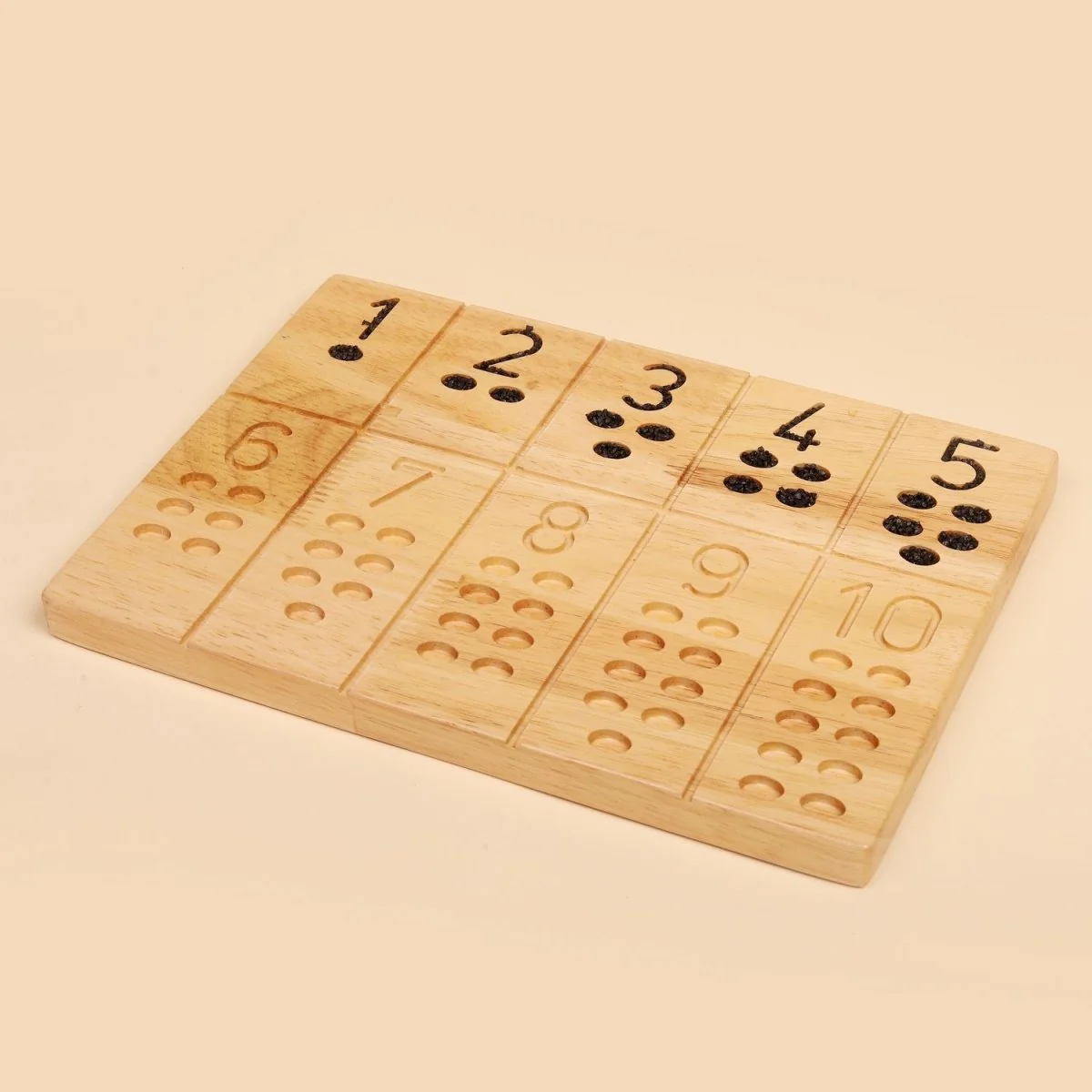 Natural Reversible Number Board – Montessori Toy - Image 5