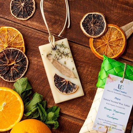 Natural Scented Wax Tablet-Orange, Peppermint & Eucalyptus - 1 or 2 - Image 2