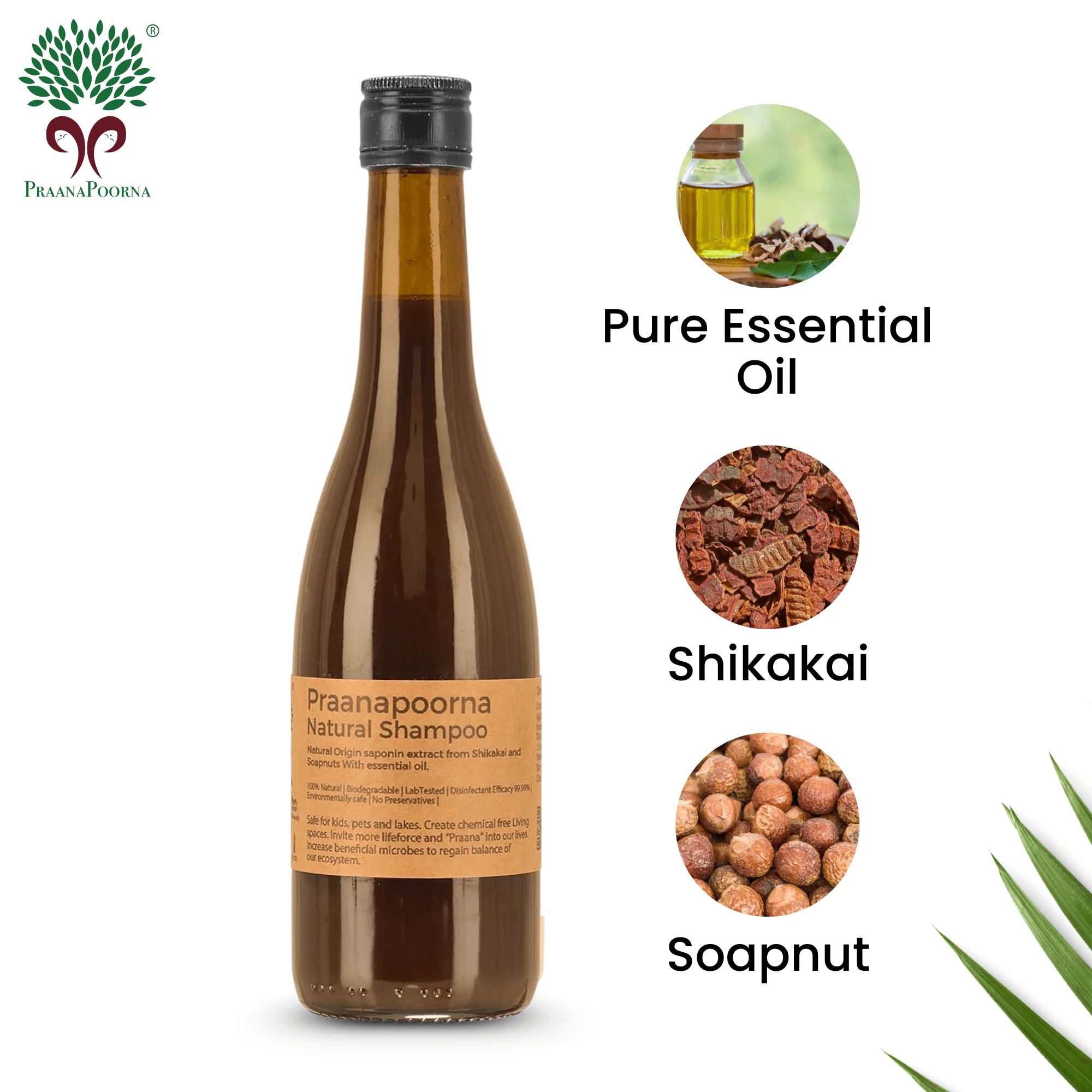 Natural Shampoo 350ml - Image 2