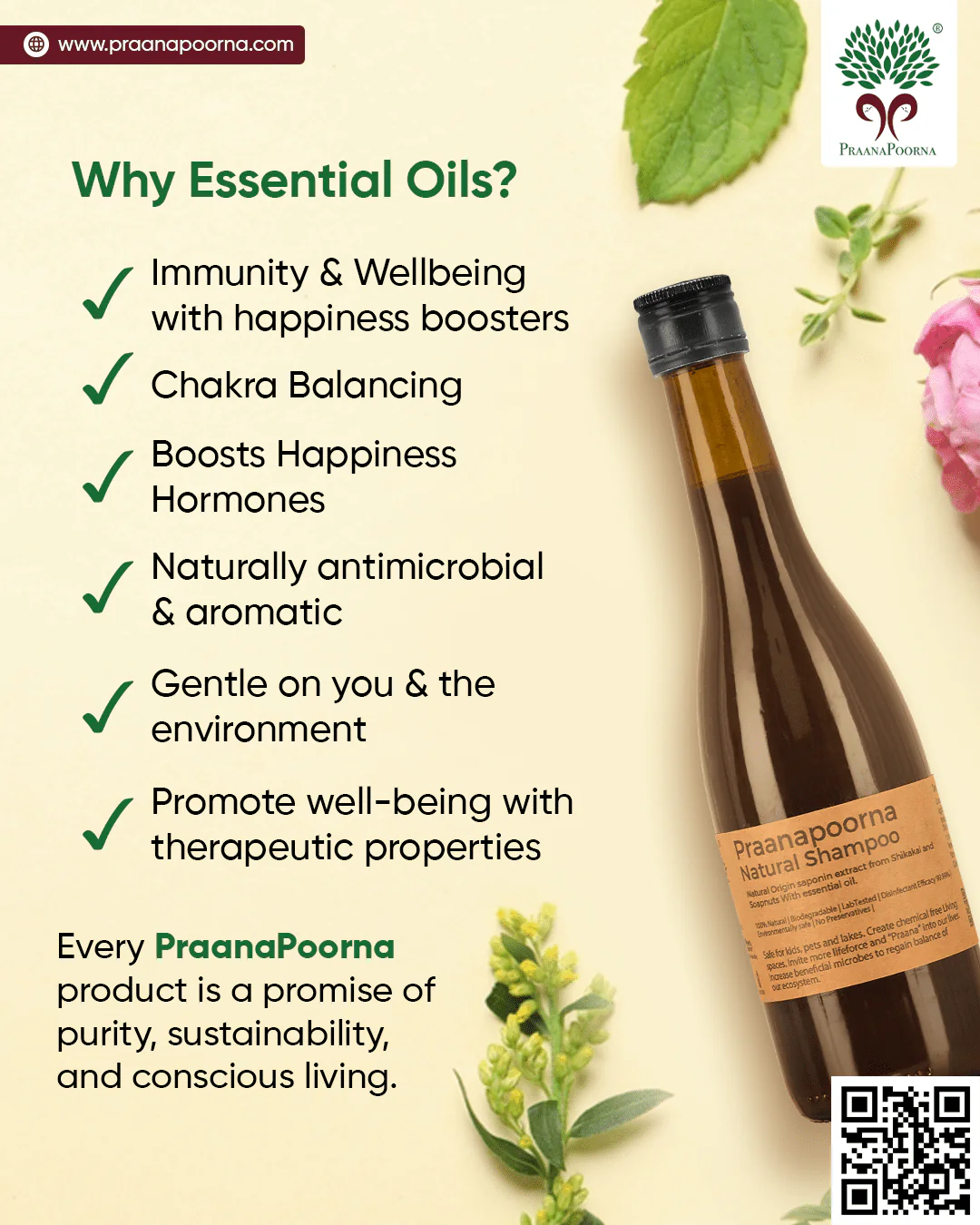 Natural Shampoo 350ml - Image 7