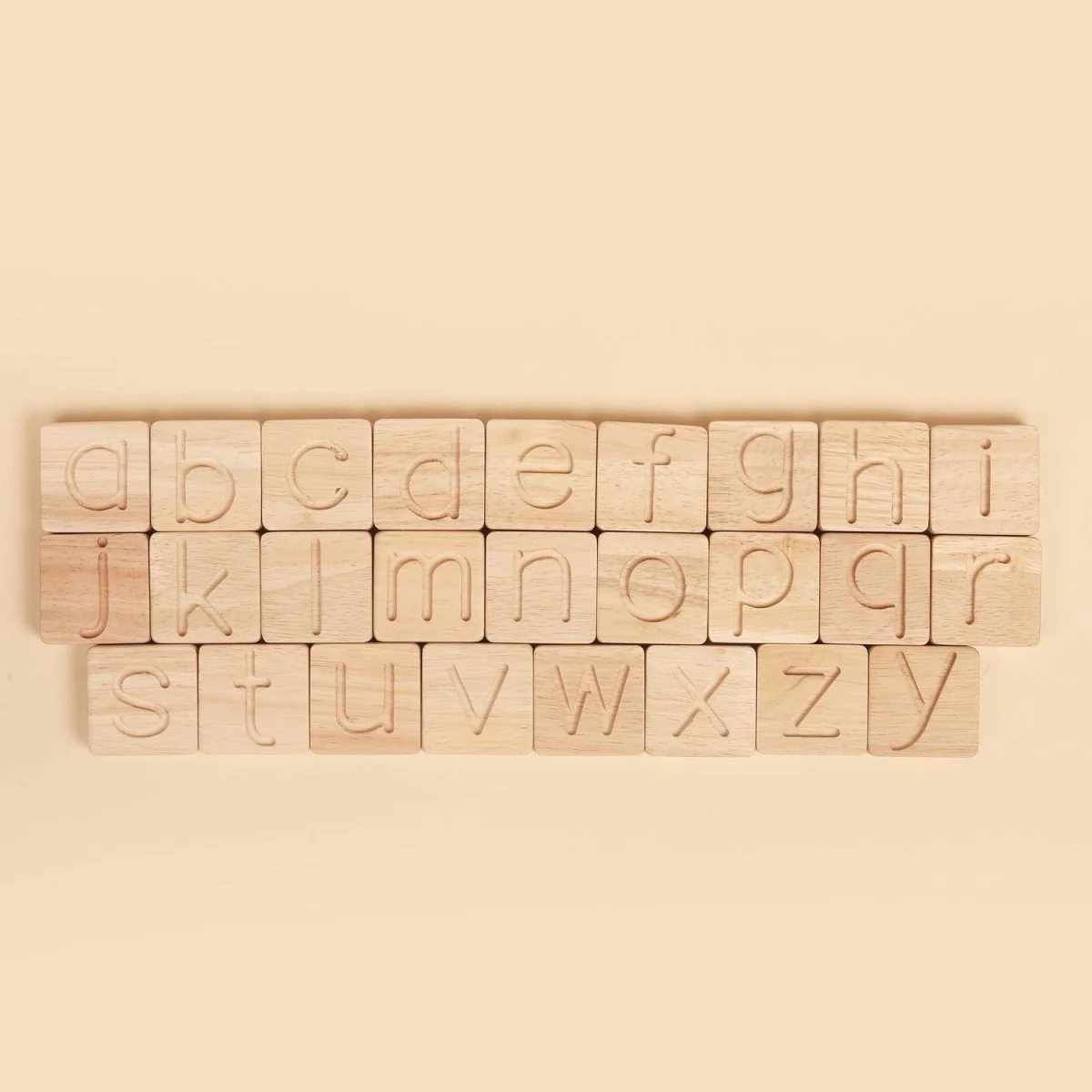 Natural Wooden Alphabets Toy – Letter Learning Set