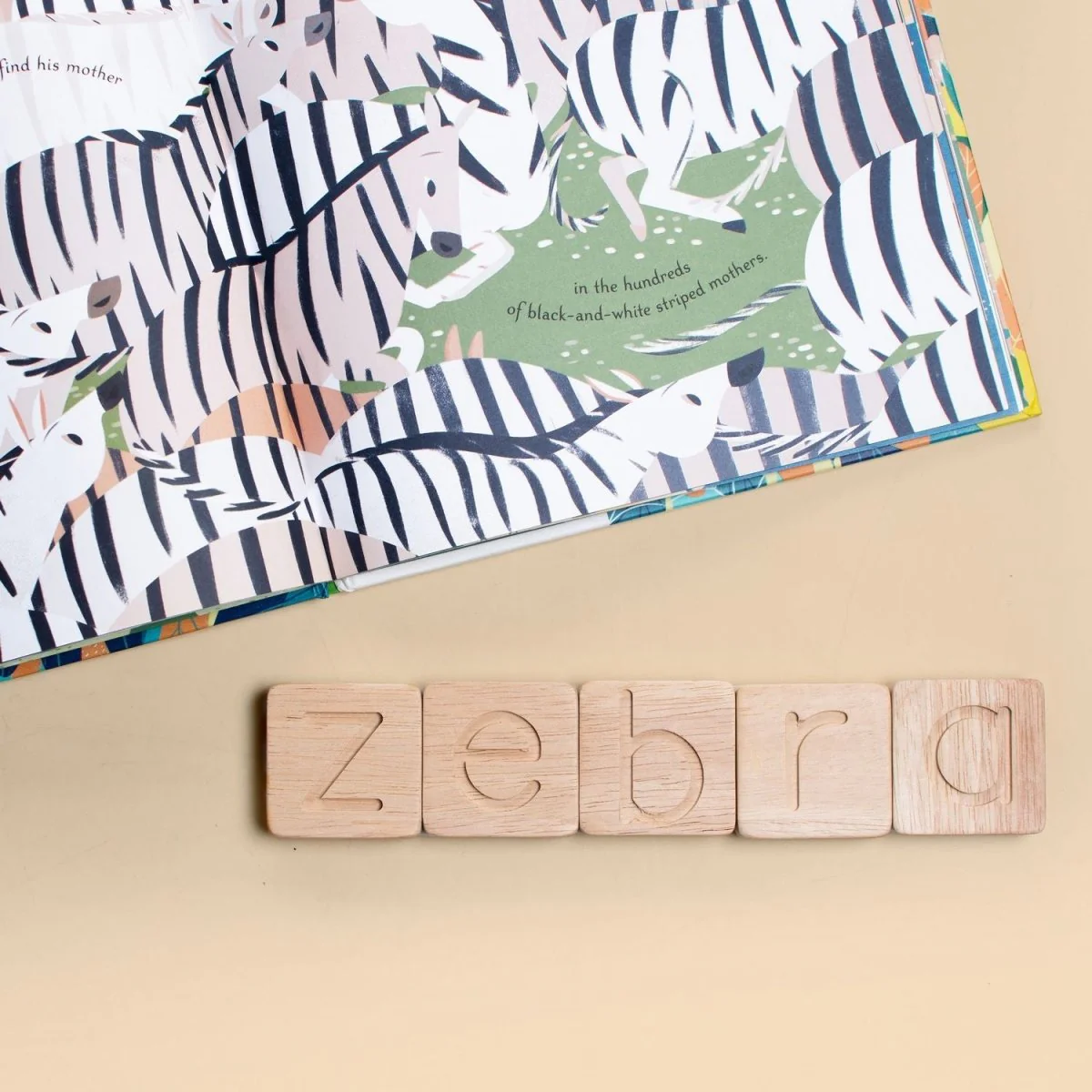 Natural Wooden Alphabets Toy – Letter Learning Set - Image 3
