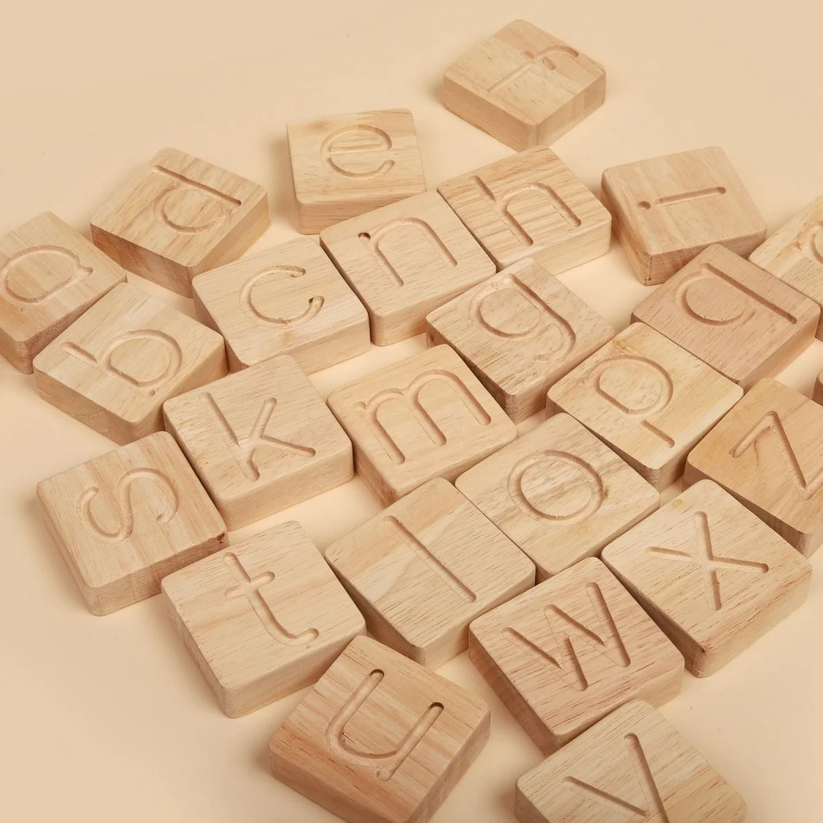 Natural Wooden Alphabets Toy – Letter Learning Set - Image 6