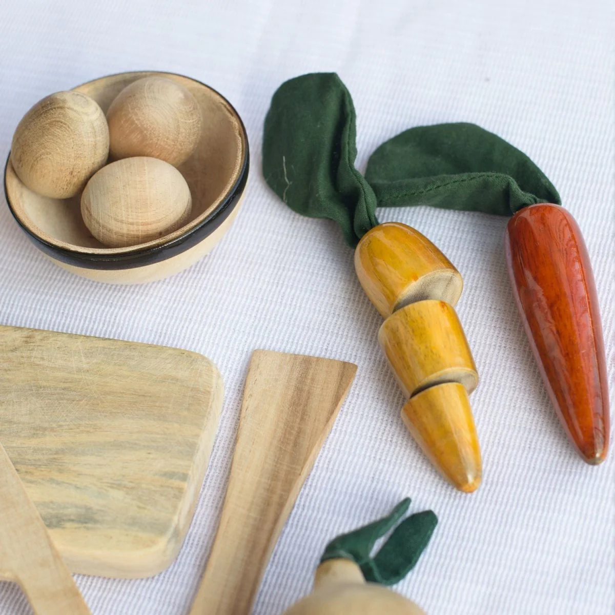 Natural Wooden Chef Set – Pretend Cooking Toy - Image 4