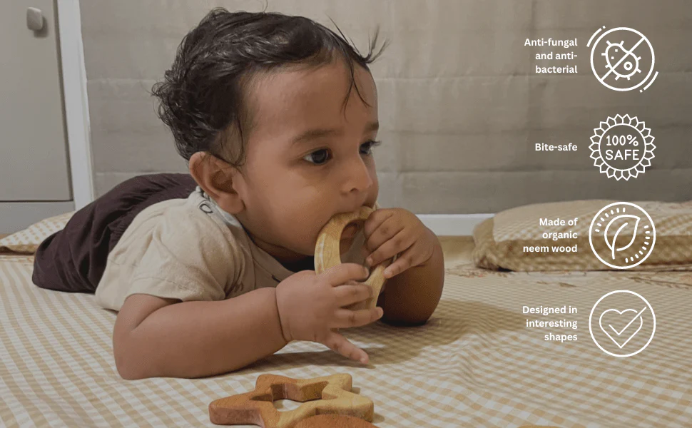 Neem Teethers for Babies | Natural & Chemical-Free Teething Toy - Image 2