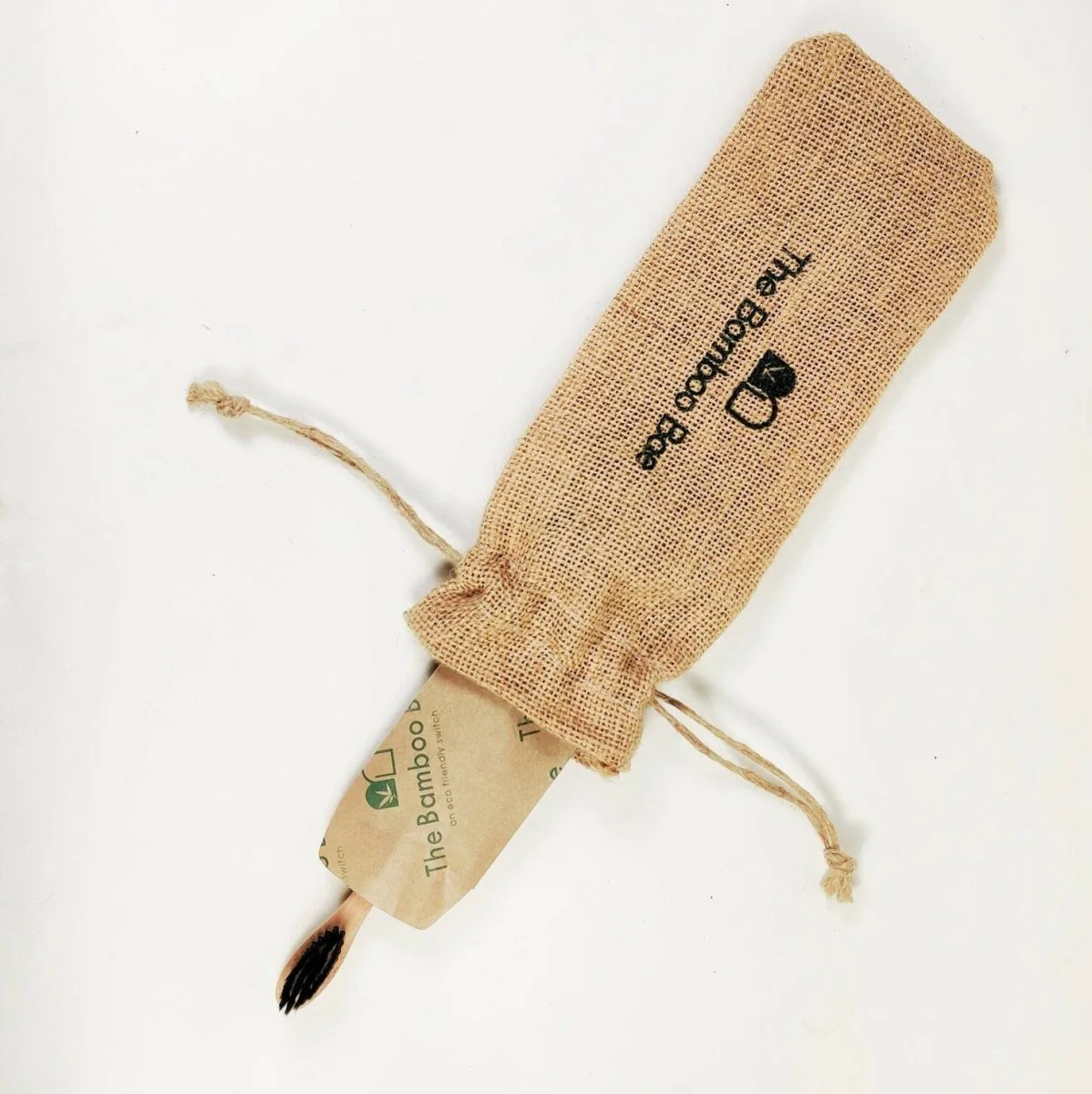 Neem Toothbrush | Set of 2 & 4 | Curve Handmade Handle with Charcoal Bristles - Image 3