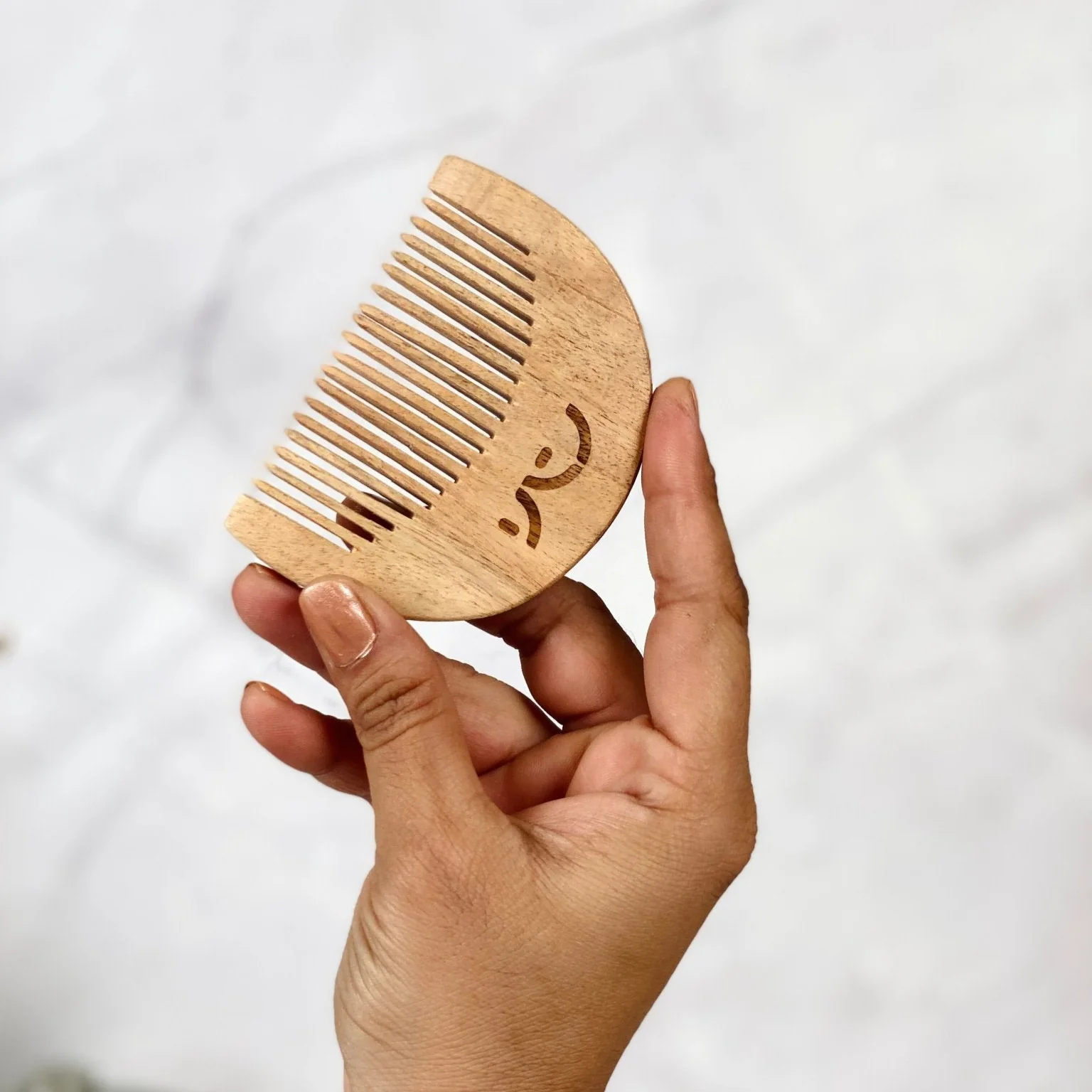 Neem Wood Beard Comb - Image 2