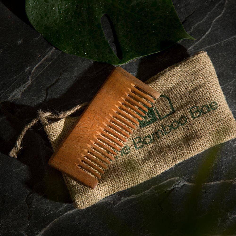 Neem Wood Comb | Detangling & Shampoo Comb - Image 3
