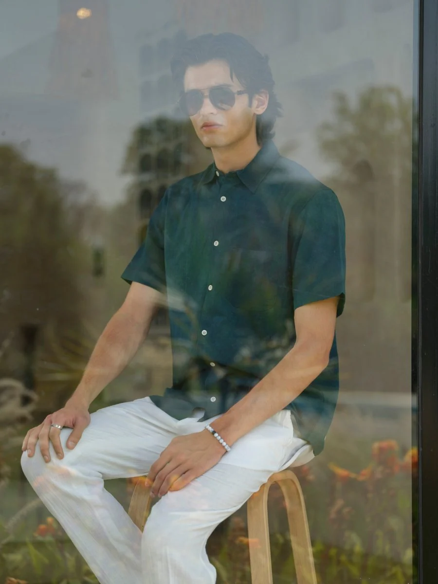 Nitya - Natural Dyed Half Sleeve Shirt - Image 5