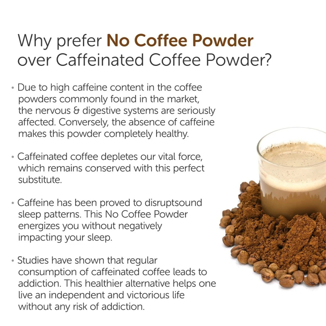 No Coffee Fine Powder 100g - Caffeine & dairy Free - Image 4