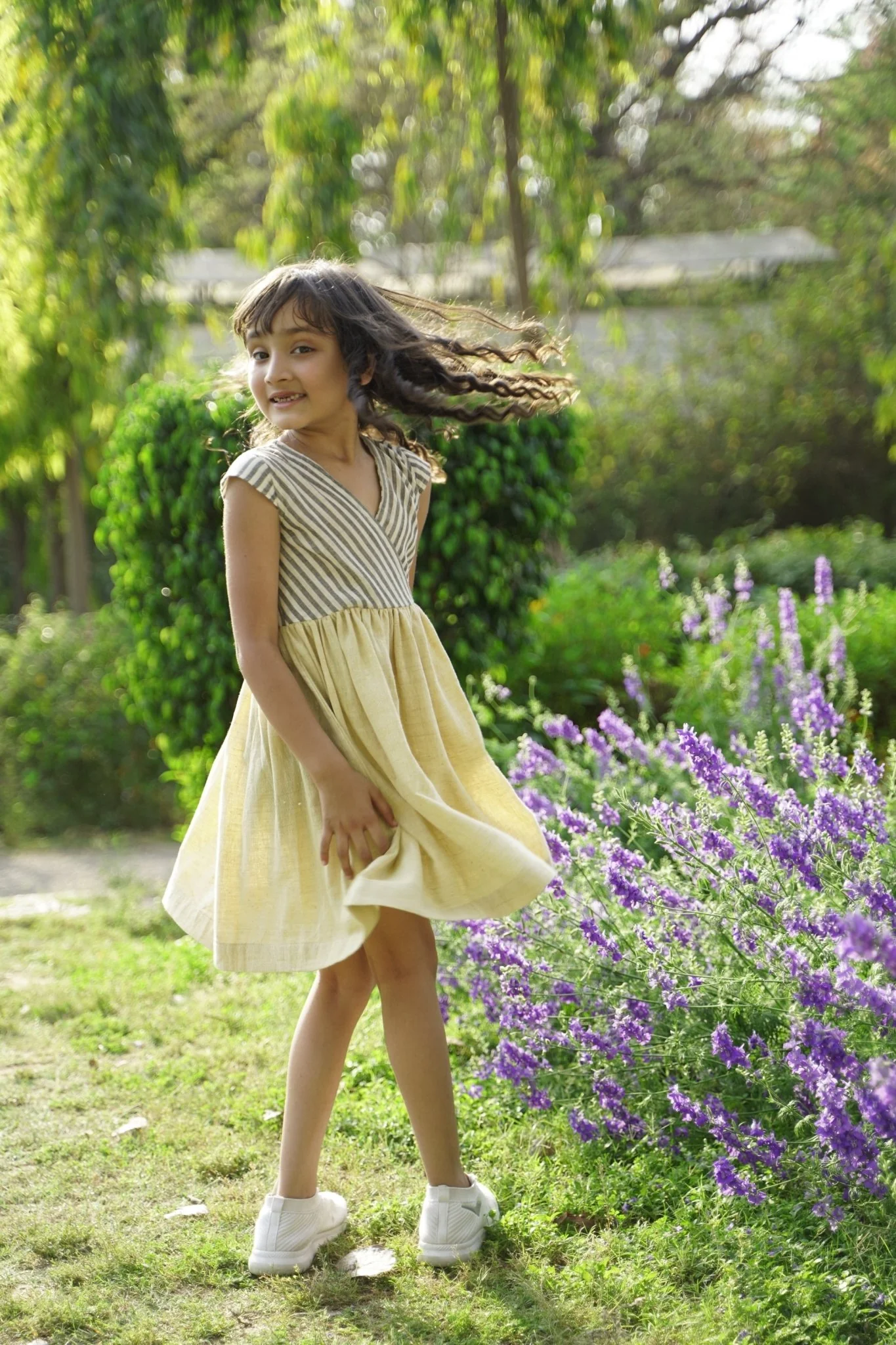 No Rules Dress | Handwoven Handspun Cotton Dress for Kids