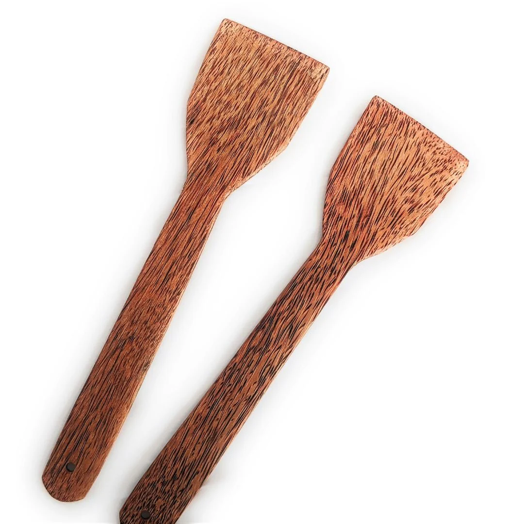 Non-Stick Coconut Wooden Spatula (Set of 2) - Image 3