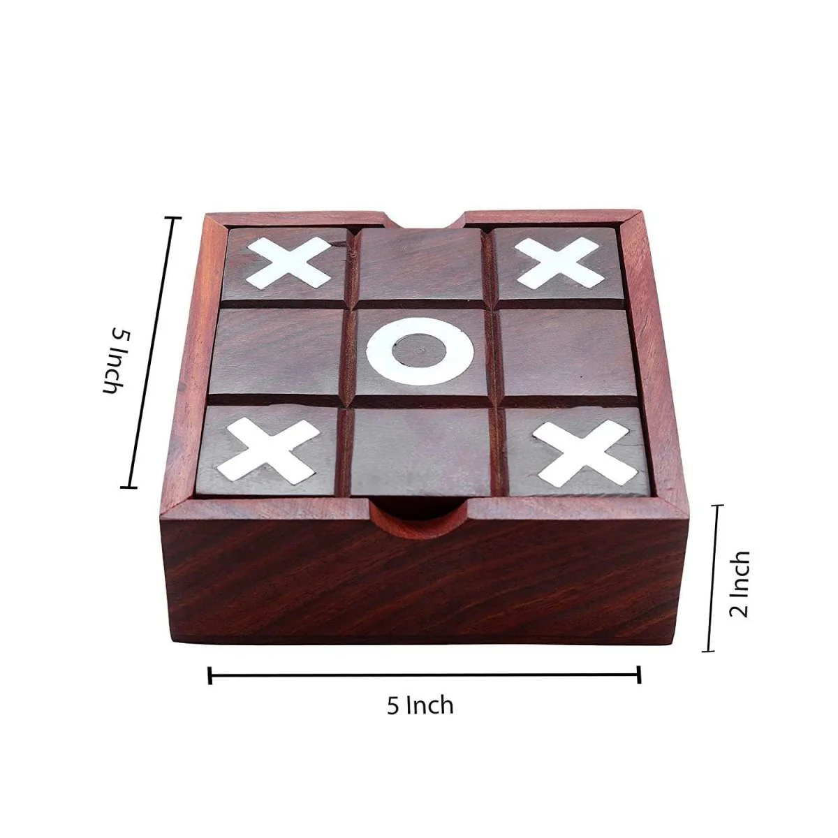 Noughts and Crosses Tic Tac Toe Solitaire 2-in-1 Travel Board Game - Image 6