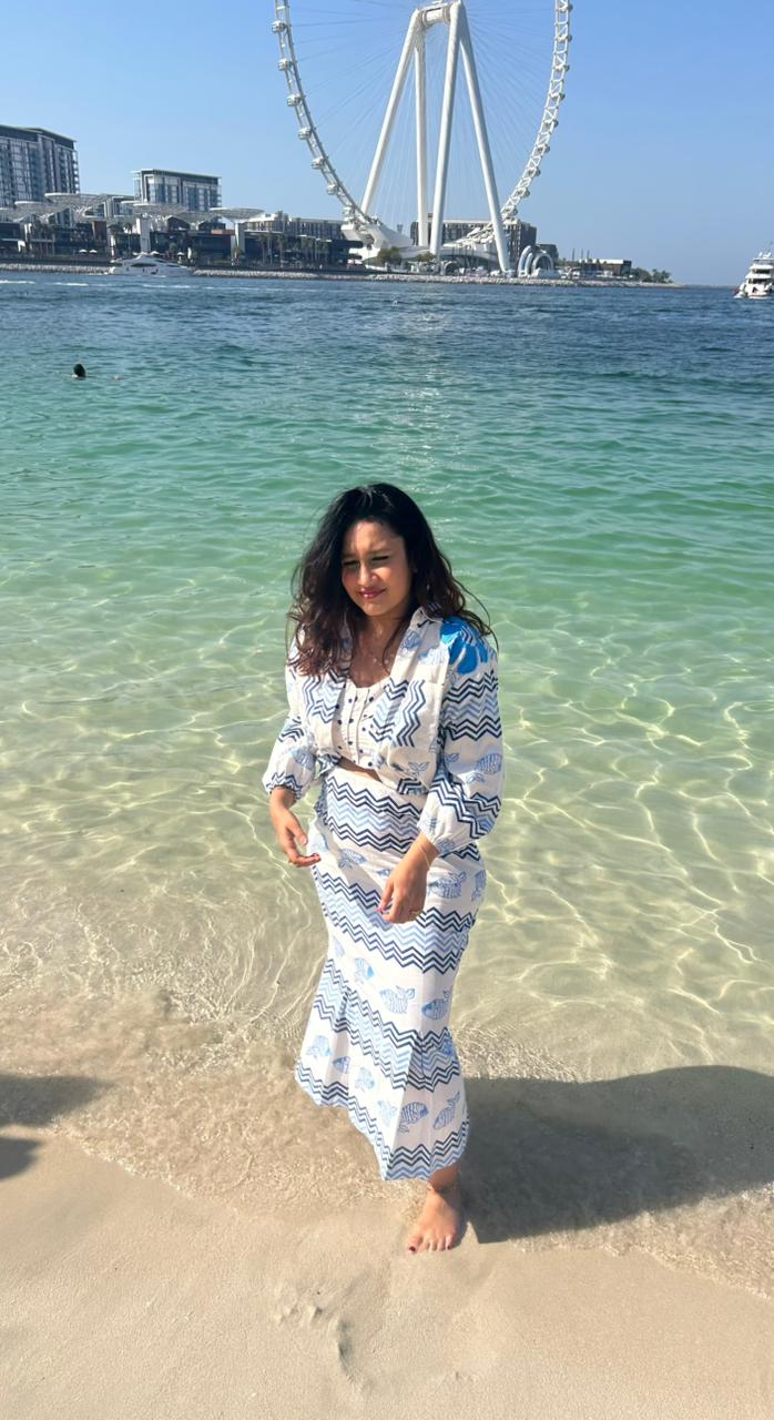 Ocean Driftwave Co-ord Set For Women | Breezy Two-Piece Outfit - Image 4