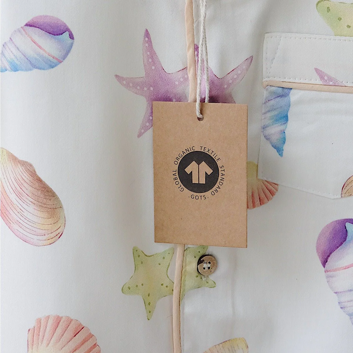 Ocean Lullaby Organic Cotton Sleepwear Set for Babies - Image 3